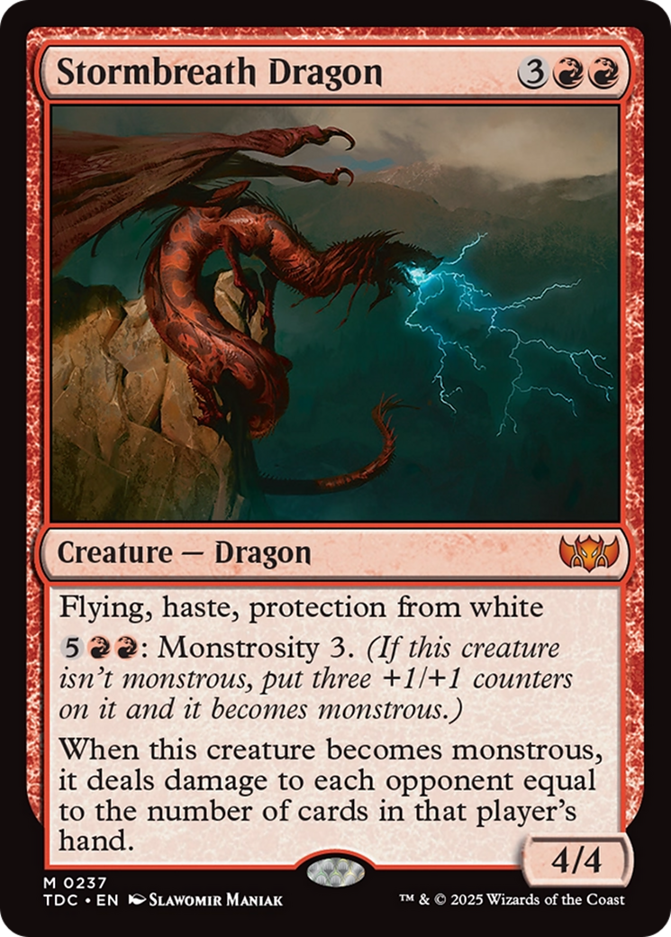 Stormbreath Dragon (TDC-237) [Commander: Tarkir: Dragonstorm]