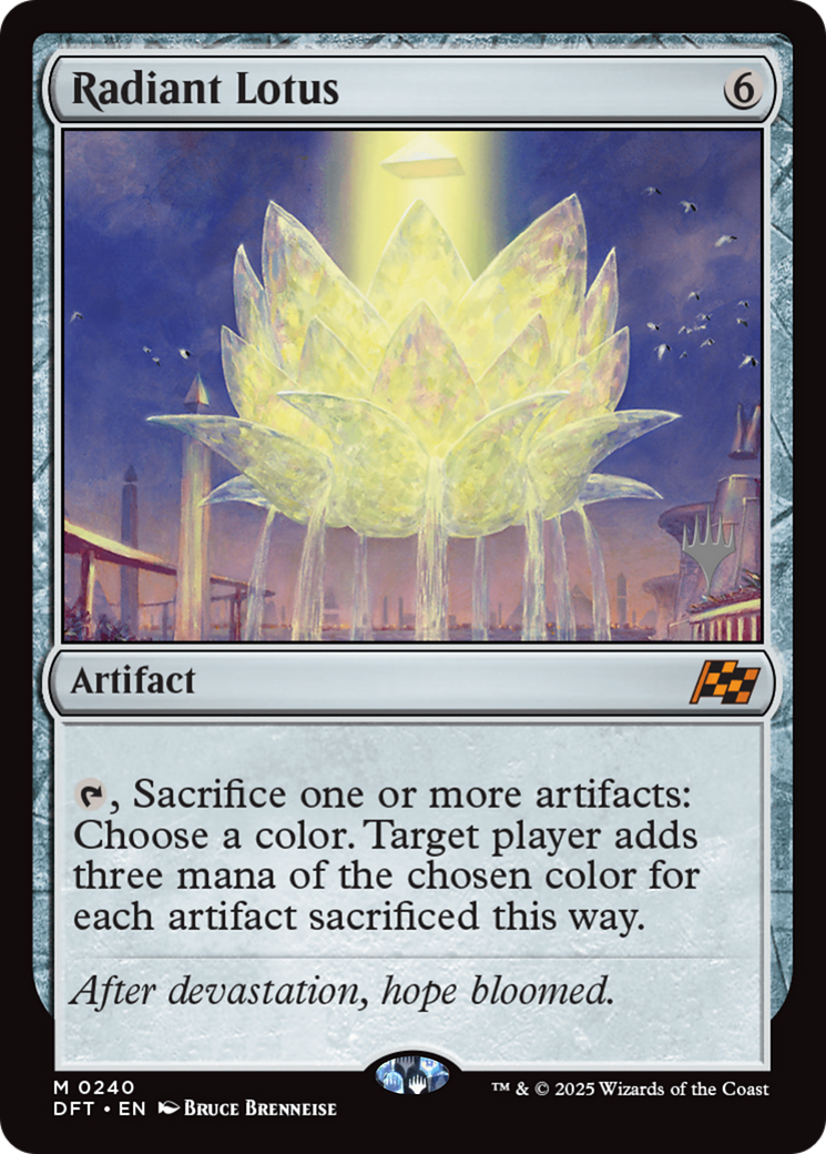 Radiant Lotus (PPDFT-240) [Promo Pack: Aetherdrift] Foil