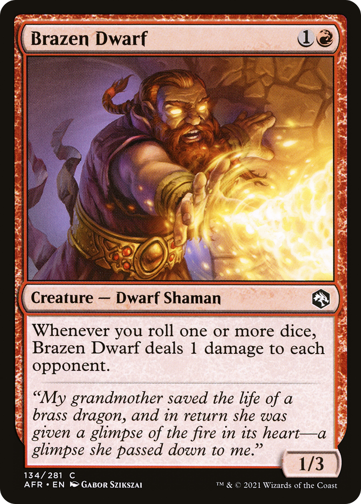 Brazen Dwarf (AFR-134) [Adventures in the Forgotten Realms] Foil