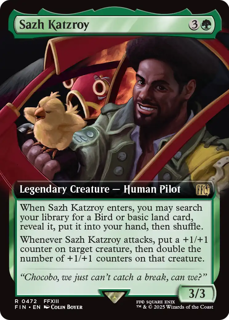 Sazh Katzroy (Extended Art) (FIN-472) [FINAL FANTASY] Foil