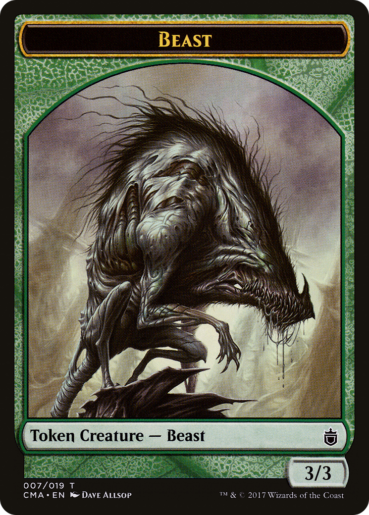 Beast Token (CMA-007) [Commander Anthology Tokens]