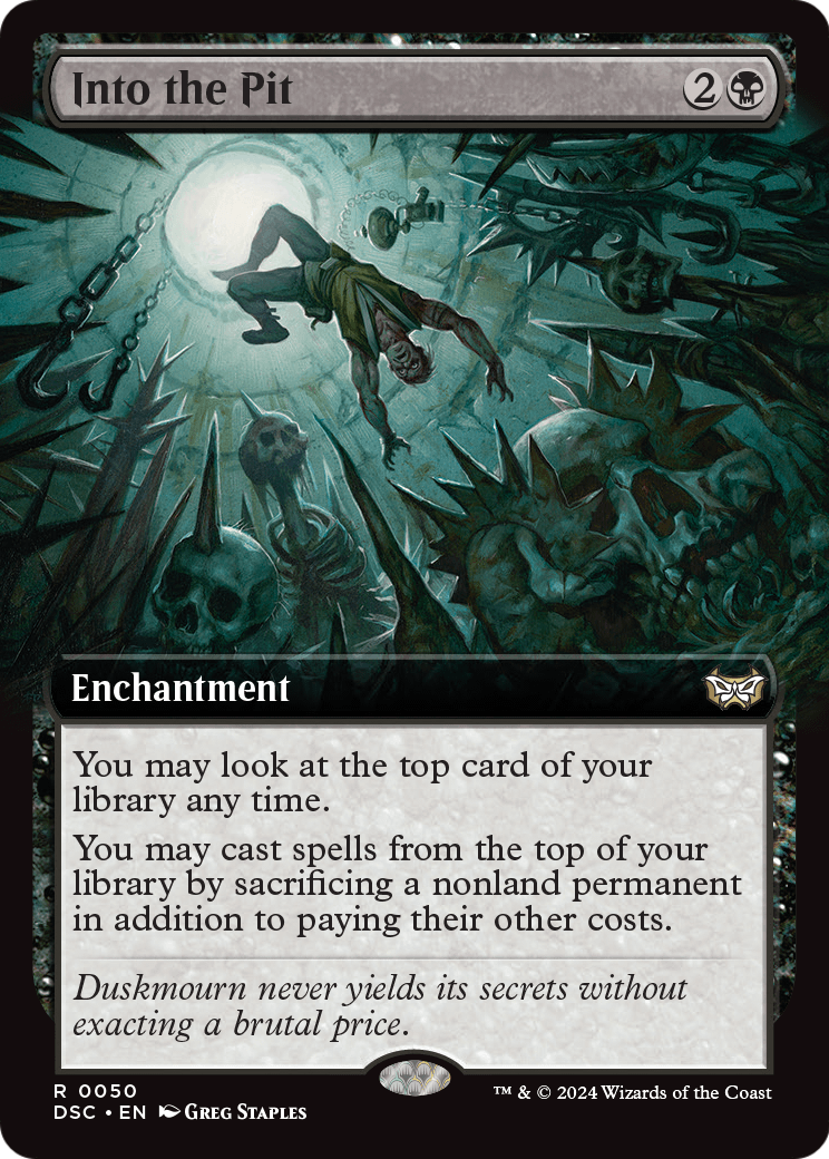 Into the Pit (Extended Art) (DSC-050) [Duskmourn: House of Horror Commander]