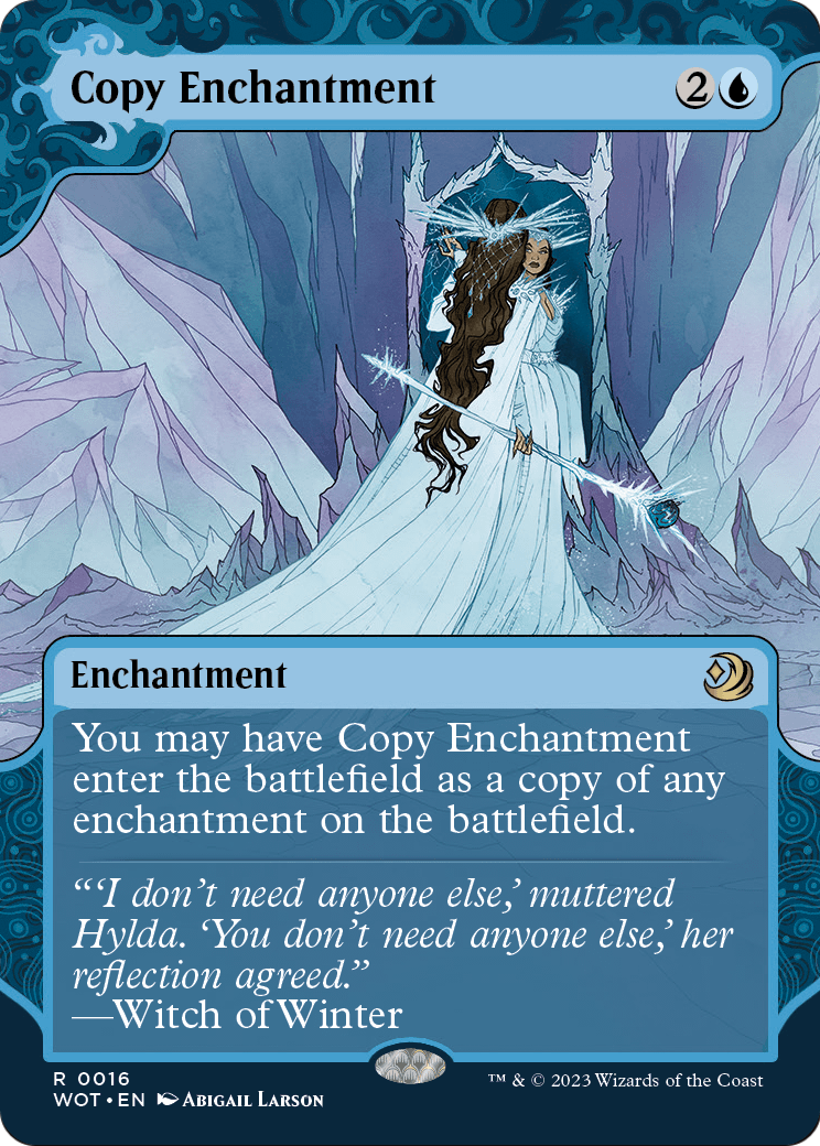 Copy Enchantment (WOT-016) (Showcase) (Borderless) [Wilds of Eldraine: Enchanting Tales] Foil