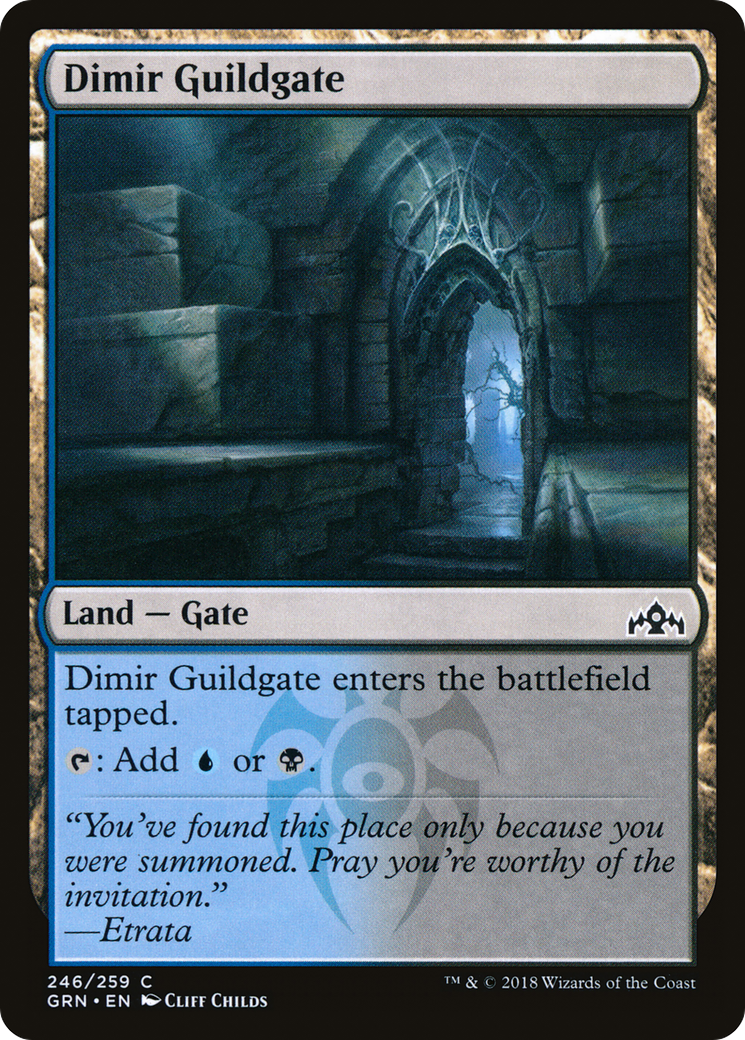 Dimir Guildgate (GRN-246) [Guilds of Ravnica] Foil