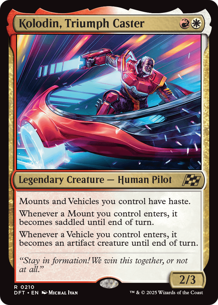Kolodin, Triumph Caster (DFT-210) [Aetherdrift] Foil