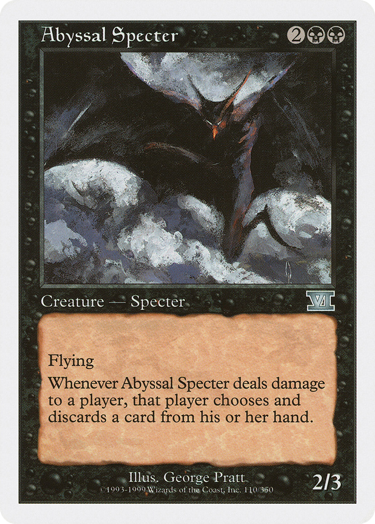 Abyssal Specter (6ED-110) [Classic Sixth Edition]