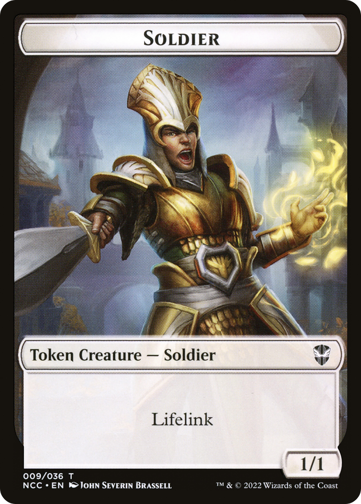 Soldier (TNCC-009) [New Capenna Commander Tokens] Foil