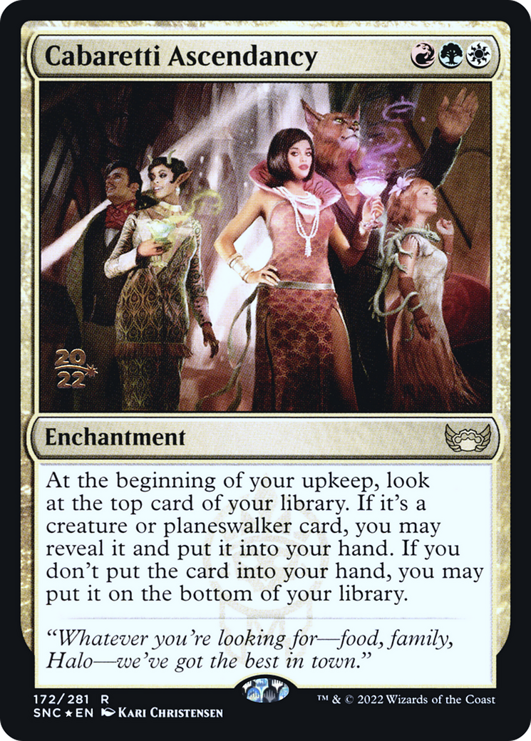 Cabaretti Ascendancy (PRE-172) [Streets of New Capenna Promos] Foil