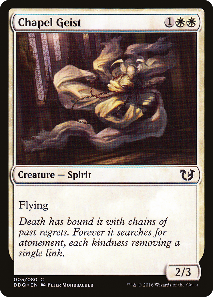 Chapel Geist (DDQ-005) [Duel Decks: Blessed vs. Cursed]