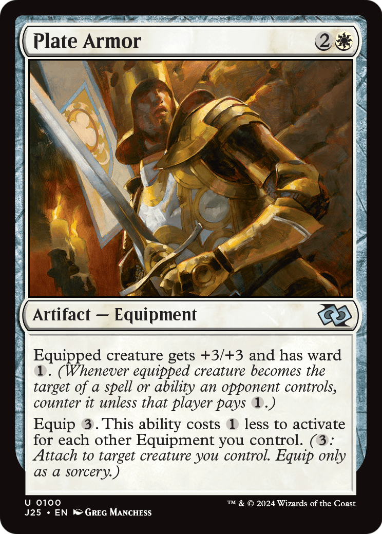 Plate Armor (J25-100) [Foundations Jumpstart]