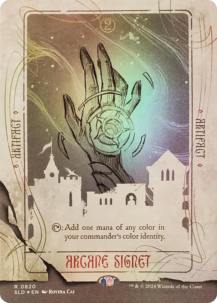 Arcane Signet (SLD-820) (Rainbow Foil) (Borderless) [Secret Lair Drop] Foil