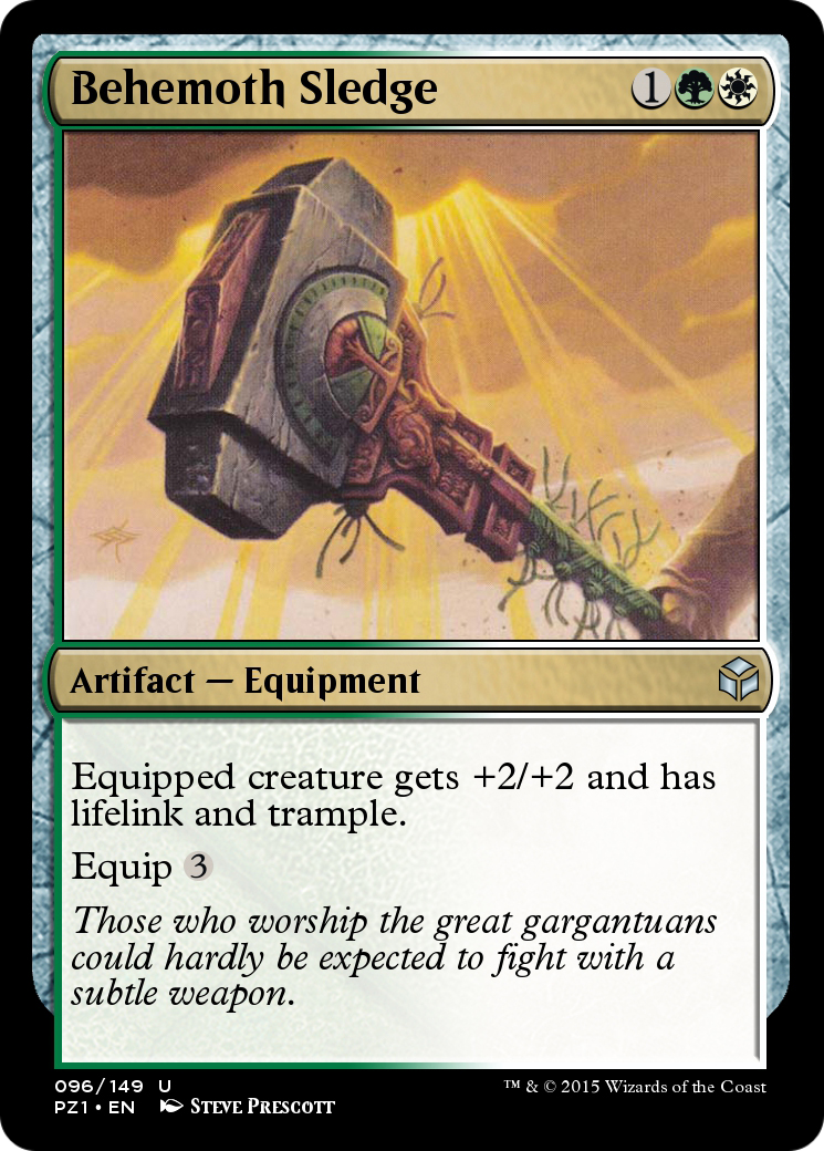 Behemoth Sledge (PZ1-096) [Legendary Cube Prize Pack] Foil