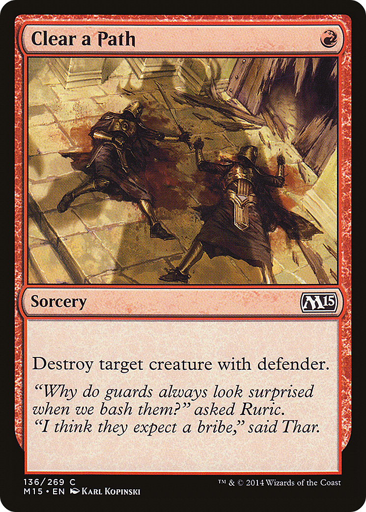 Clear a Path (M15-136) [Magic 2015]