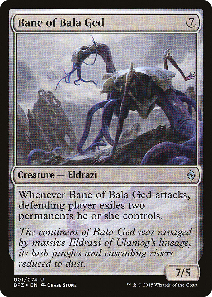 Bane of Bala Ged (BFZ-001) [Battle for Zendikar] Foil