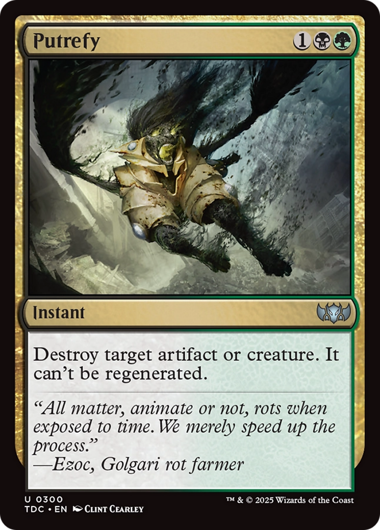 Putrefy (TDC-300) [Commander: Tarkir: Dragonstorm]