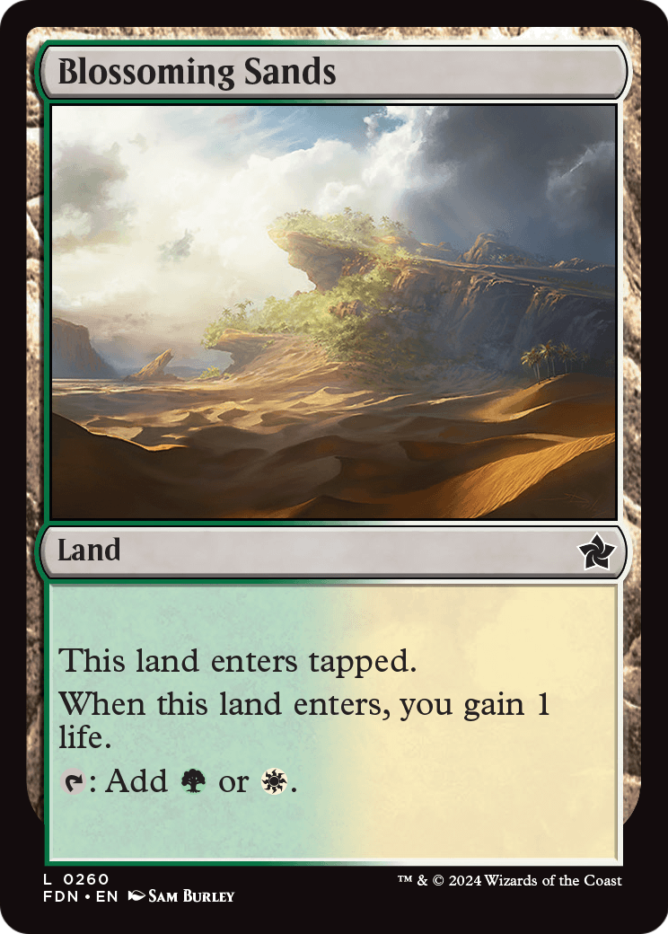 Blossoming Sands (FDN-260) [Foundations] Foil