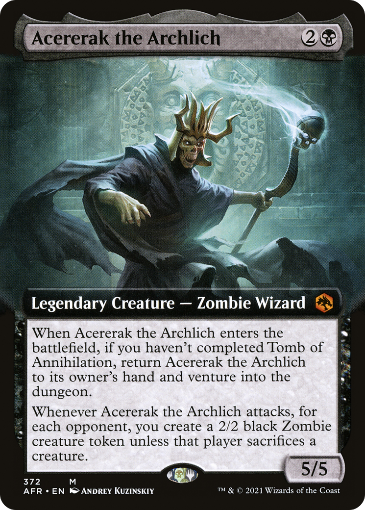 Acererak the Archlich (Extended Art) (AFR-372) [Adventures in the Forgotten Realms] Foil