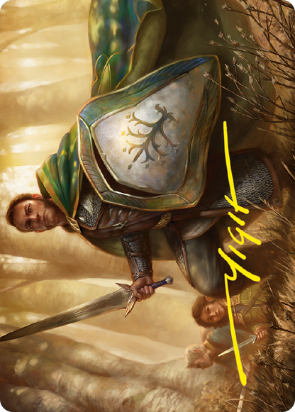 Boromir, Warden of the Tower // Boromir, Warden of the Tower (ALTR-001) (Borderless) [Tales of Middle-earth Art Series] Foil