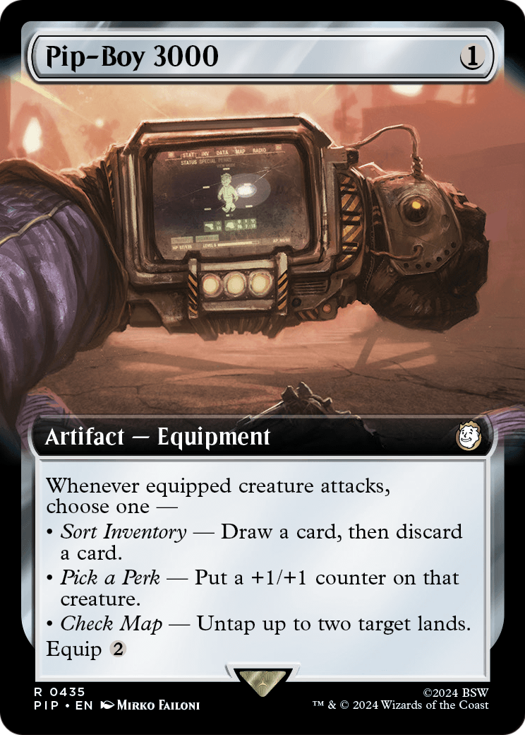 Pip-Boy 3000 (Extended Art) (PIP-435) [Fallout] Foil