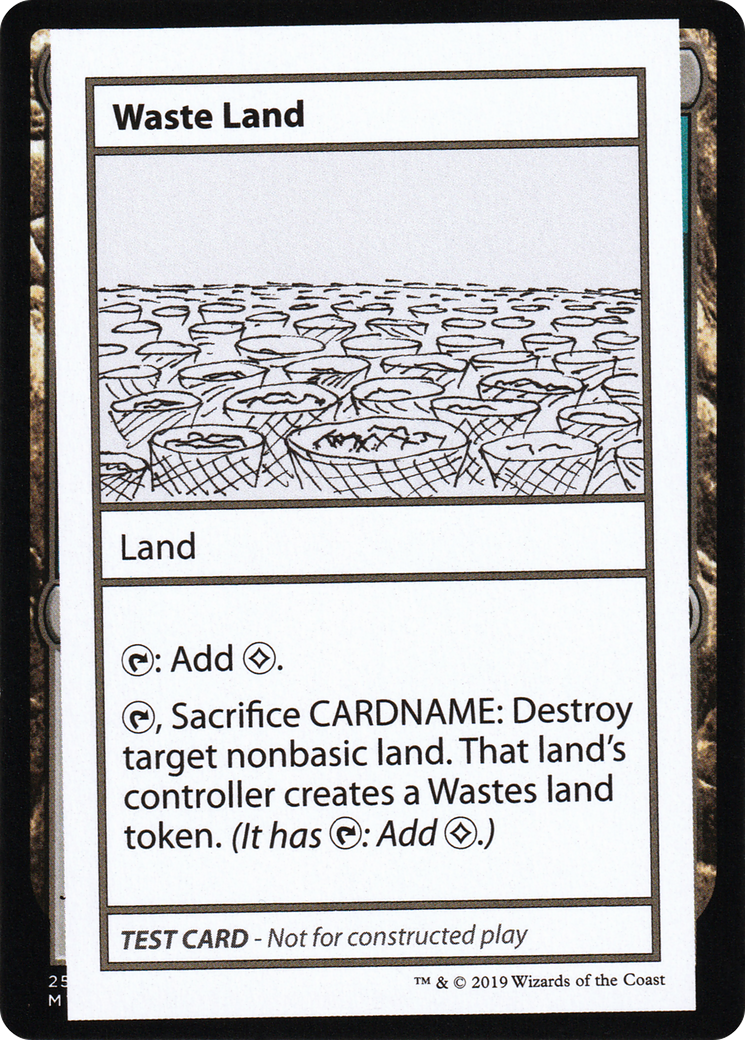 Waste Land (No PW Symbol) [Mystery Booster Playtest Cards 2021]