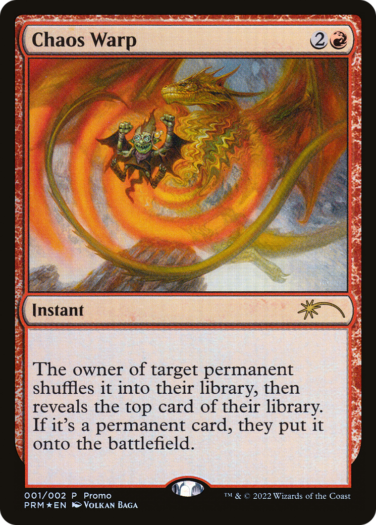 Chaos Warp (WPN-001) [Wizards Play Network 2024] Foil