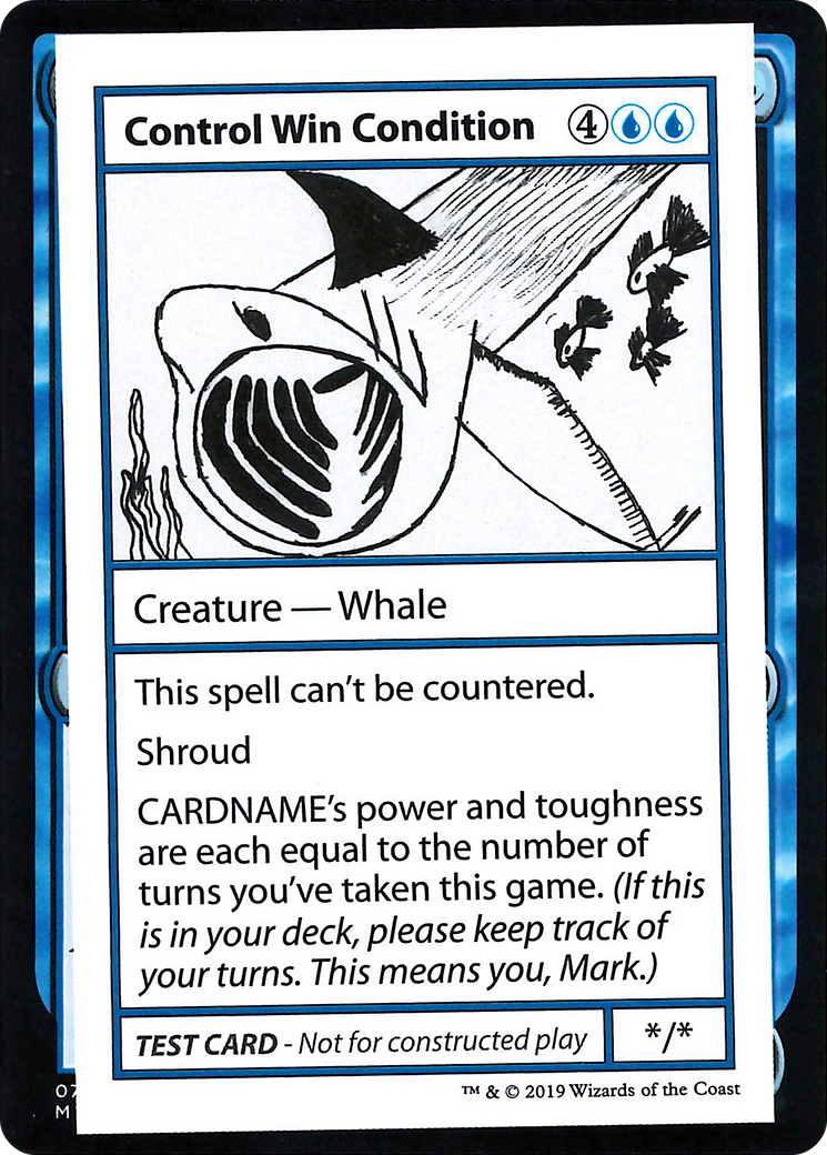 Control Win Condition (No PW Symbol) [Mystery Booster Playtest Cards 2021]