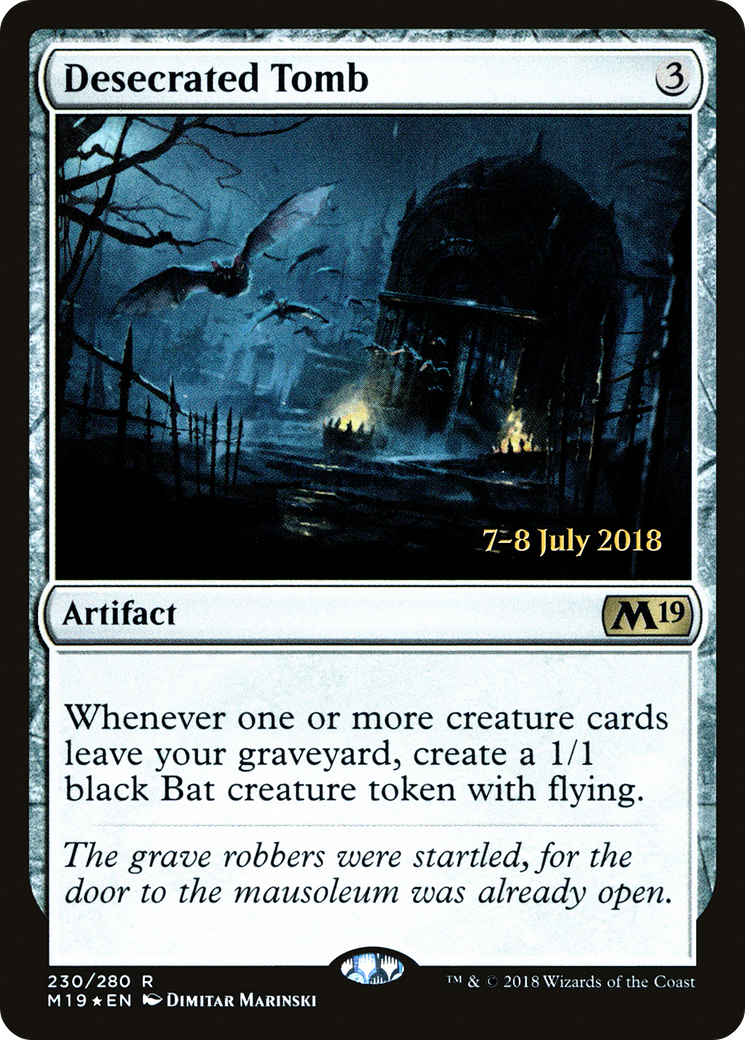 Desecrated Tomb (PRE-230S) [Core Set 2019 Promos] Foil