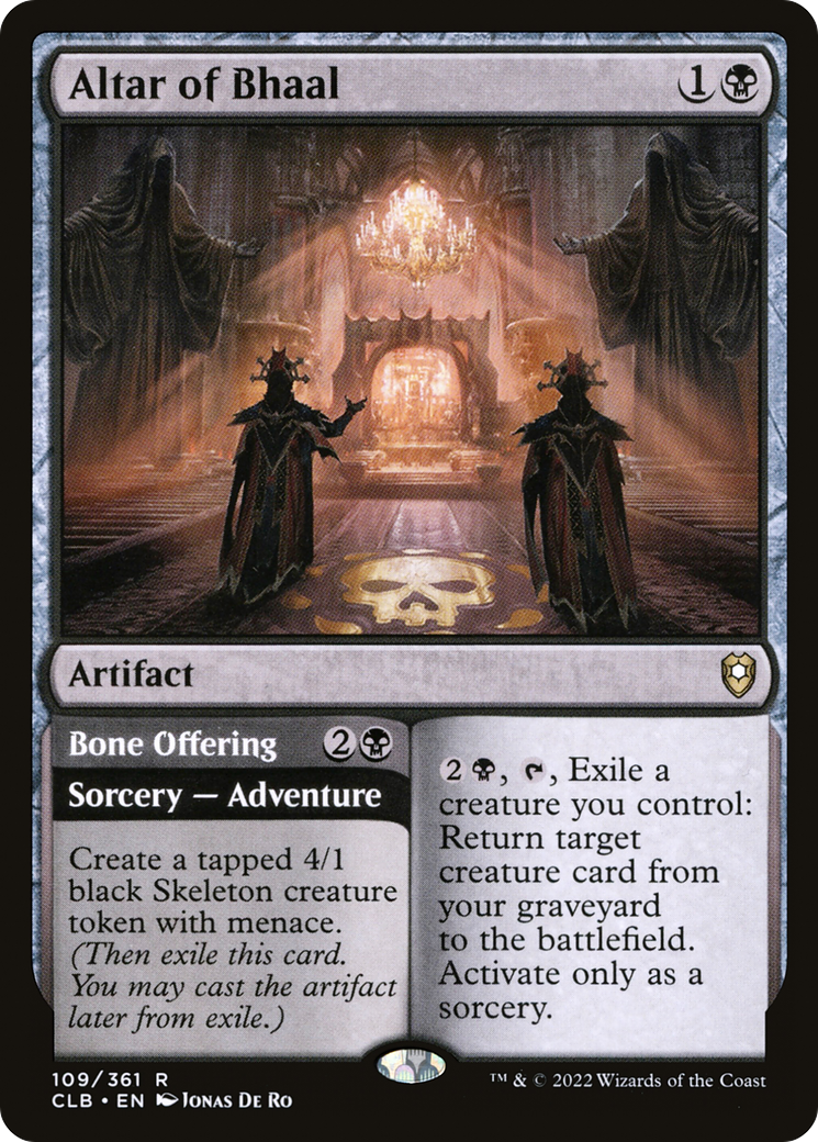 Altar of Bhaal (CLB-109) [Commander Legends: Battle for Baldur's Gate] Foil