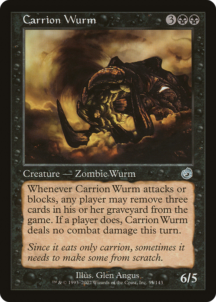 Carrion Wurm (TOR-055) [Torment] Foil