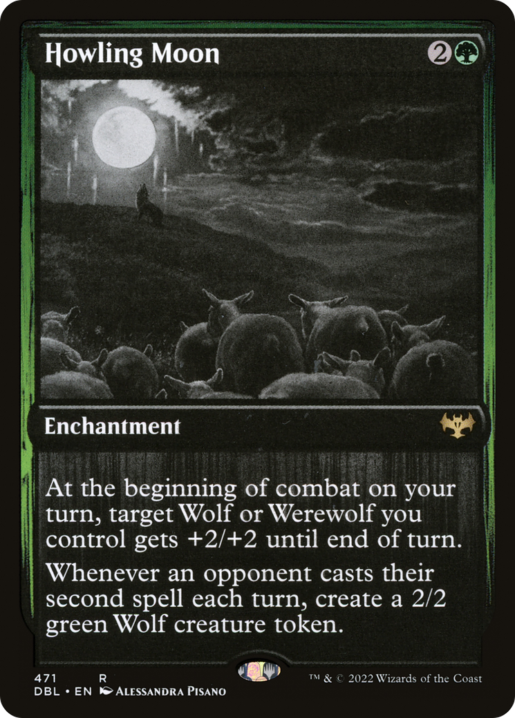 Howling Moon (DBL-471) [Innistrad: Double Feature] Foil