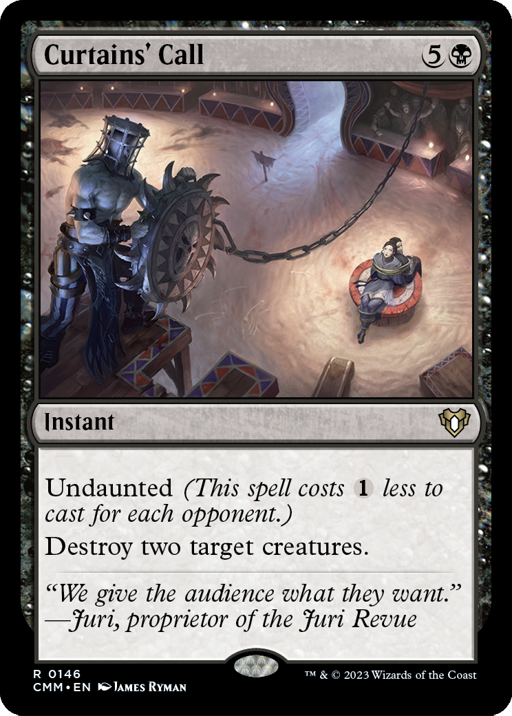 Curtains' Call (CMM-146) [Commander Masters] Foil