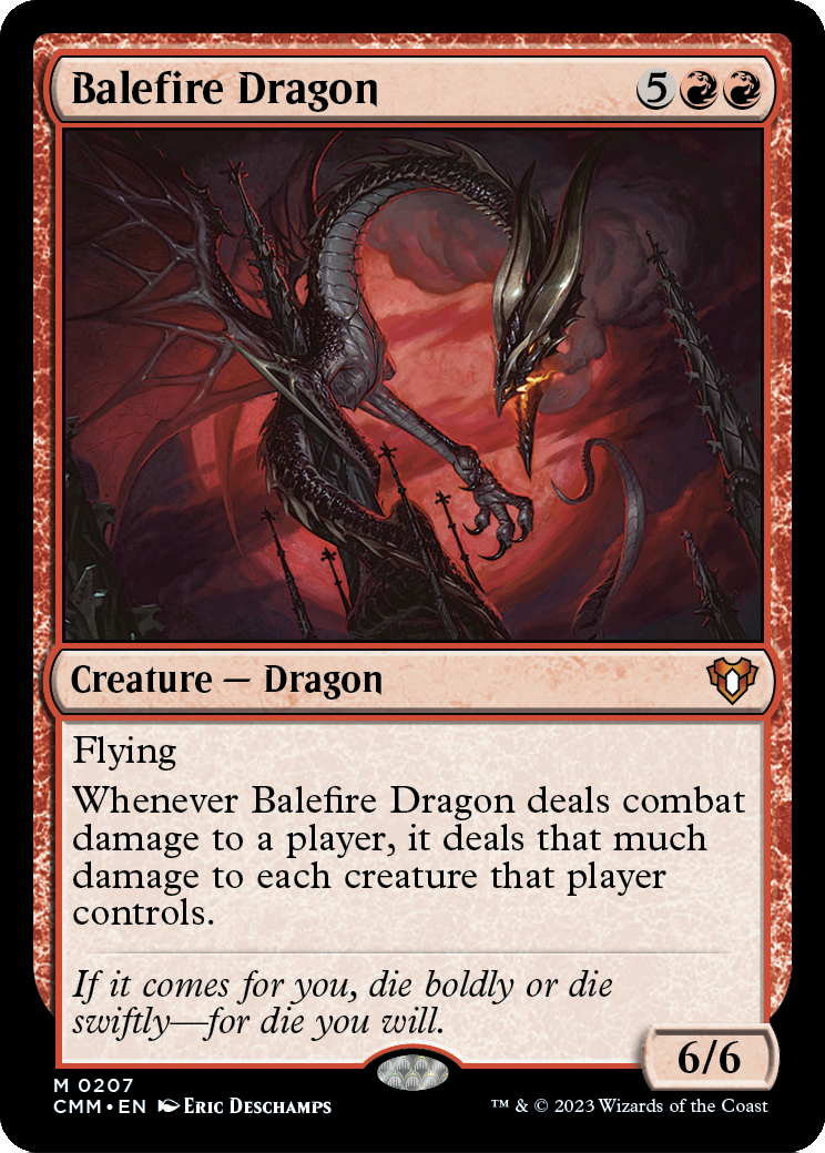 Balefire Dragon (CMM-207) [Commander Masters] Foil