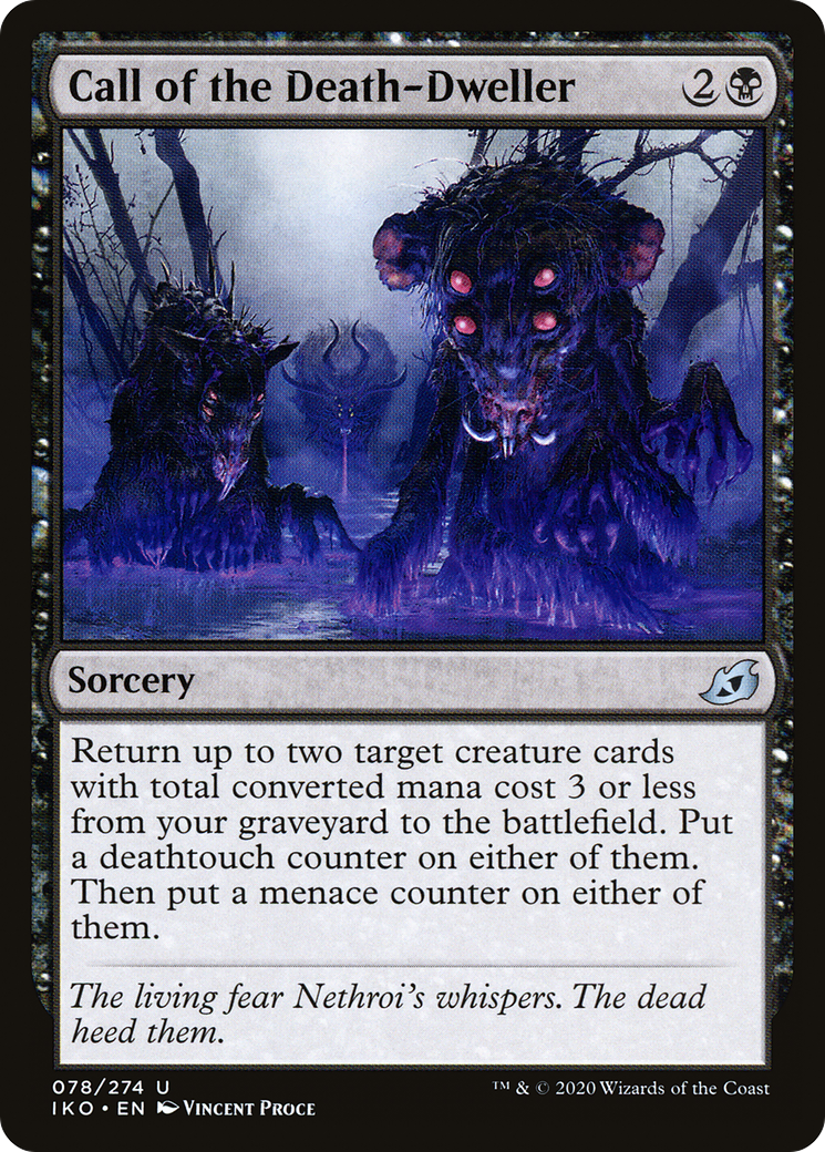Call of the Death-Dweller (IKO-078) [Ikoria: Lair of Behemoths] Foil