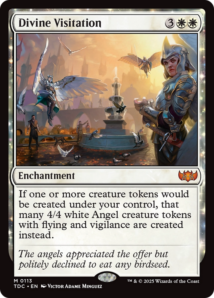Divine Visitation (TDC-113) [Commander: Tarkir: Dragonstorm]