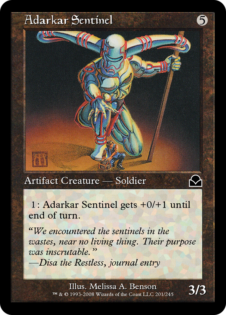 Adarkar Sentinel (ME2-201) [Masters Edition II] Foil