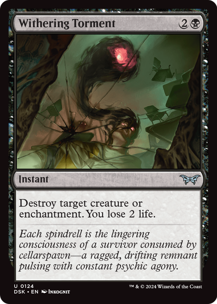 Withering Torment (DSK-124) [Duskmourn: House of Horror] Foil