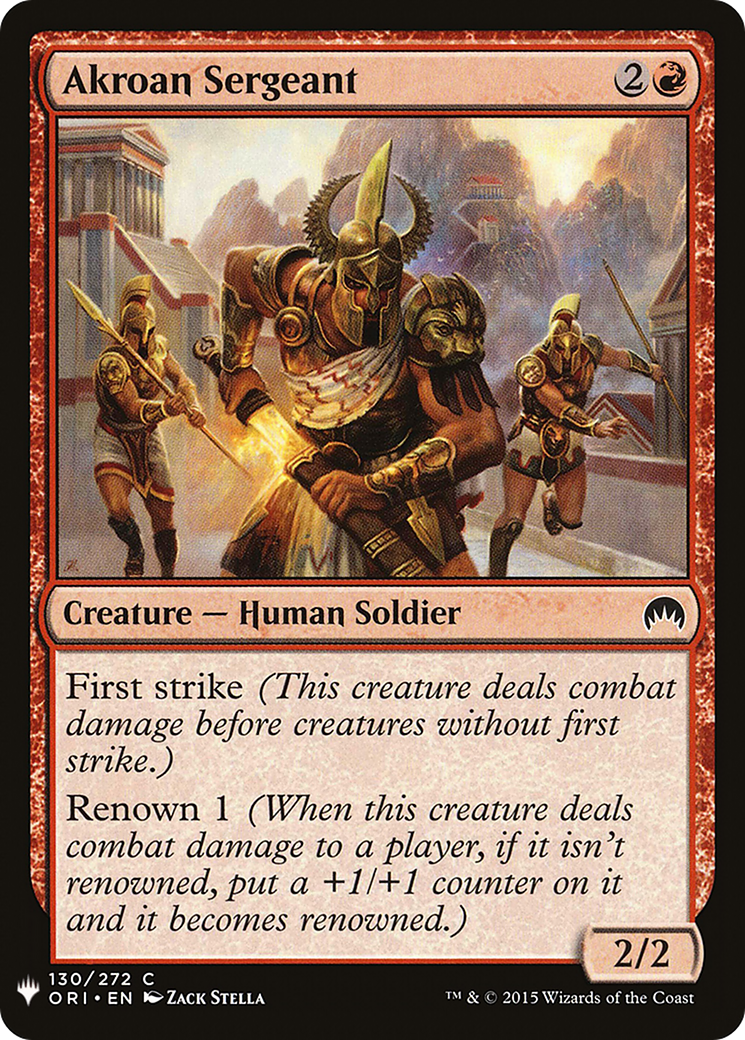 Akroan Sergeant (LIST-ORI-130) [The List]