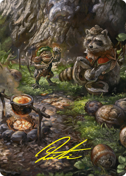 Sylvan Scavenging // Sylvan Scavenging (AFDN-046) (Borderless) [Foundations Art Series] Foil