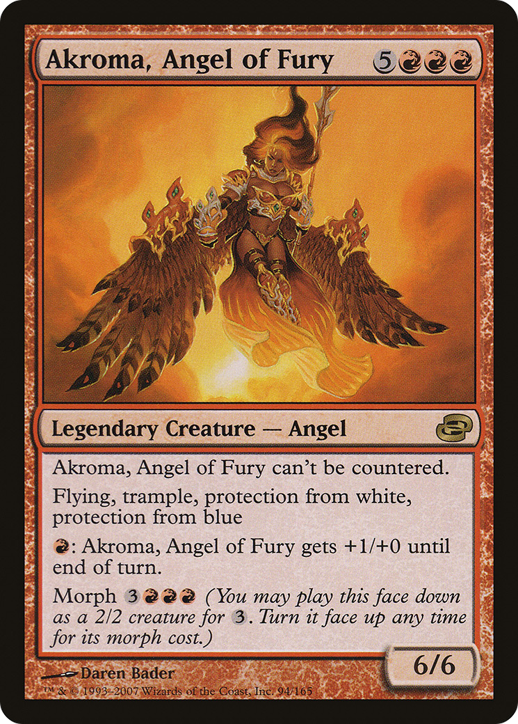 Akroma, Angel of Fury (PLC-094) [Planar Chaos] Foil