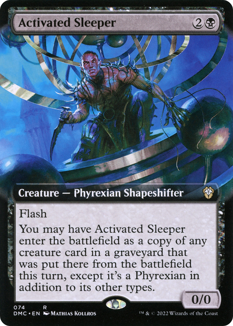Activated Sleeper (Extended Art) (DMC-074) [Dominaria United Commander]