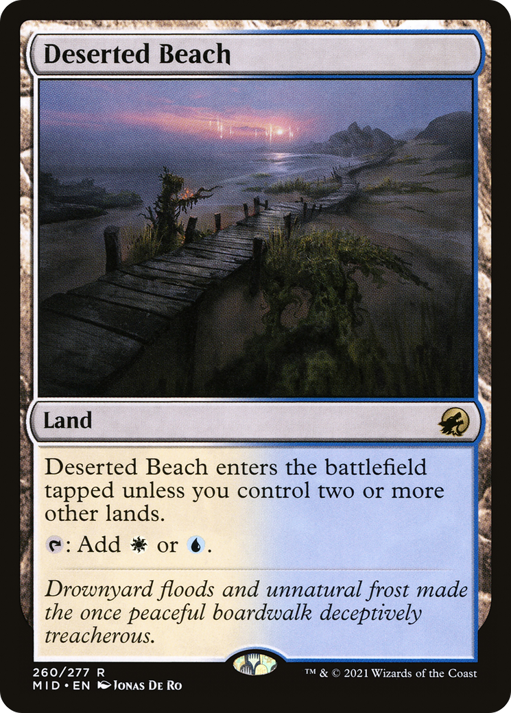 Deserted Beach (MID-260) [Innistrad: Midnight Hunt] Foil