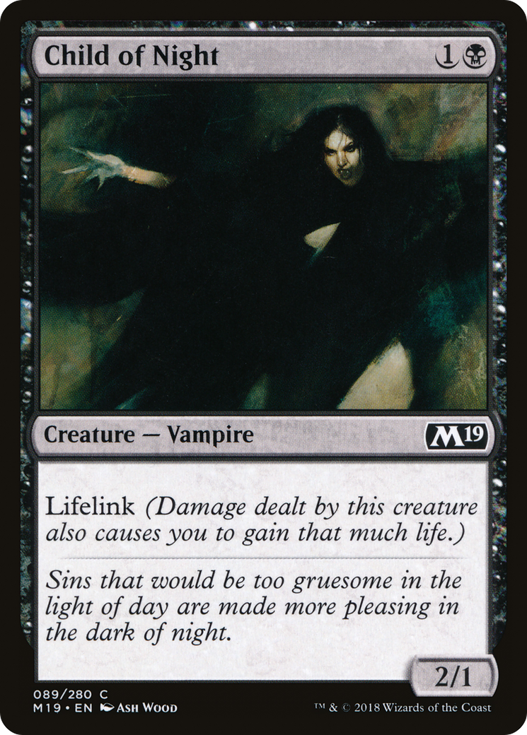 Child of Night (M19-089) [Core Set 2019] Foil