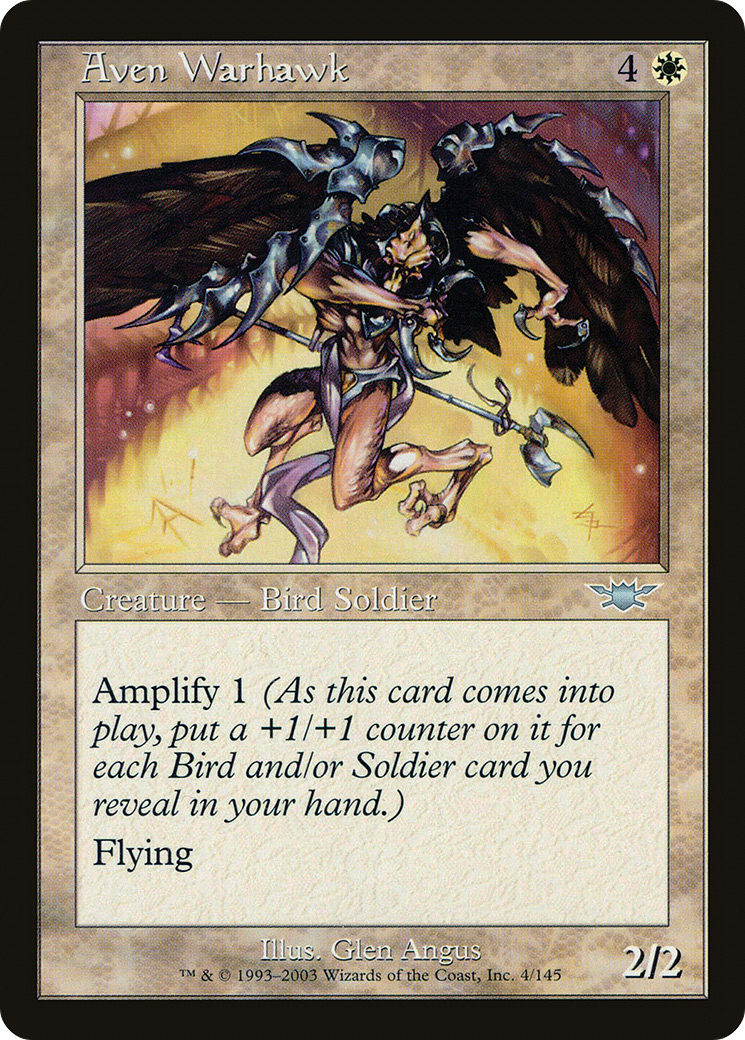 Aven Warhawk (LGN-004) [Legions]