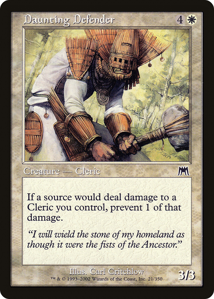 Daunting Defender (ONS-021) [Onslaught] Foil