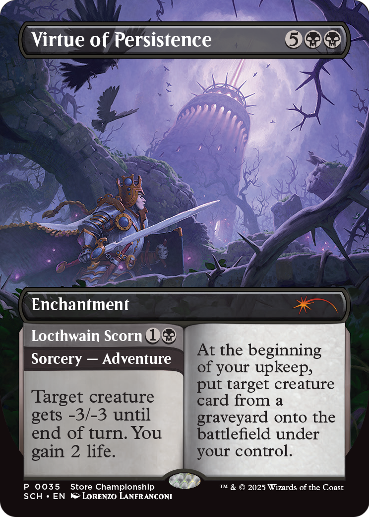 Virtue of Persistence (GAME-035) (Borderless) [Store Championships] Foil