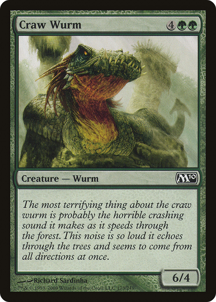Craw Wurm (M10-173) [Magic 2010]