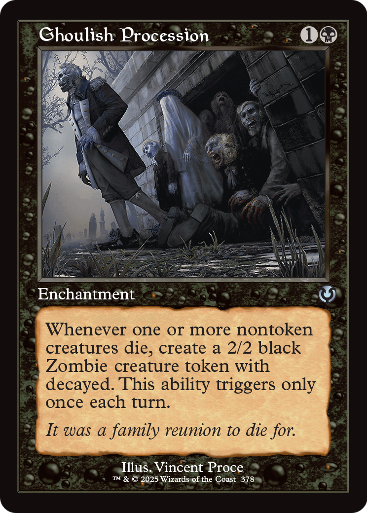 Ghoulish Procession (Retro Frame) (INR-378) [Innistrad Remastered] Foil