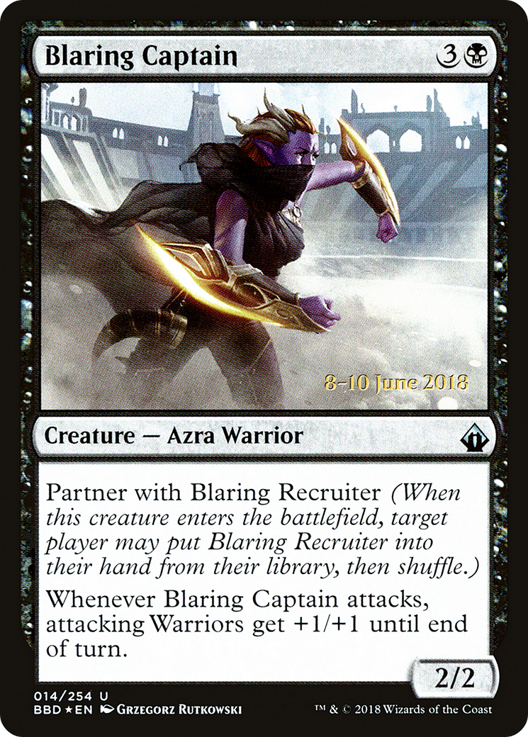 Blaring Captain (LARP-014) [Battlebond Promos] Foil
