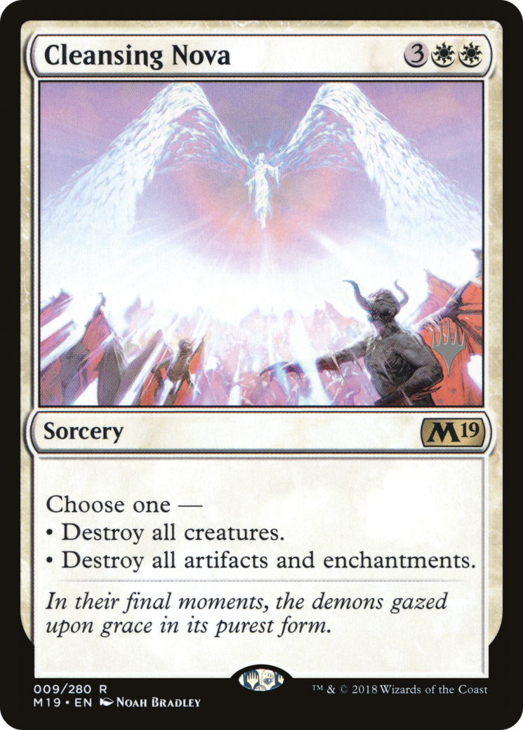 Cleansing Nova (PPM20-009) [Promo Pack: Core Set 2019 Promos] Foil
