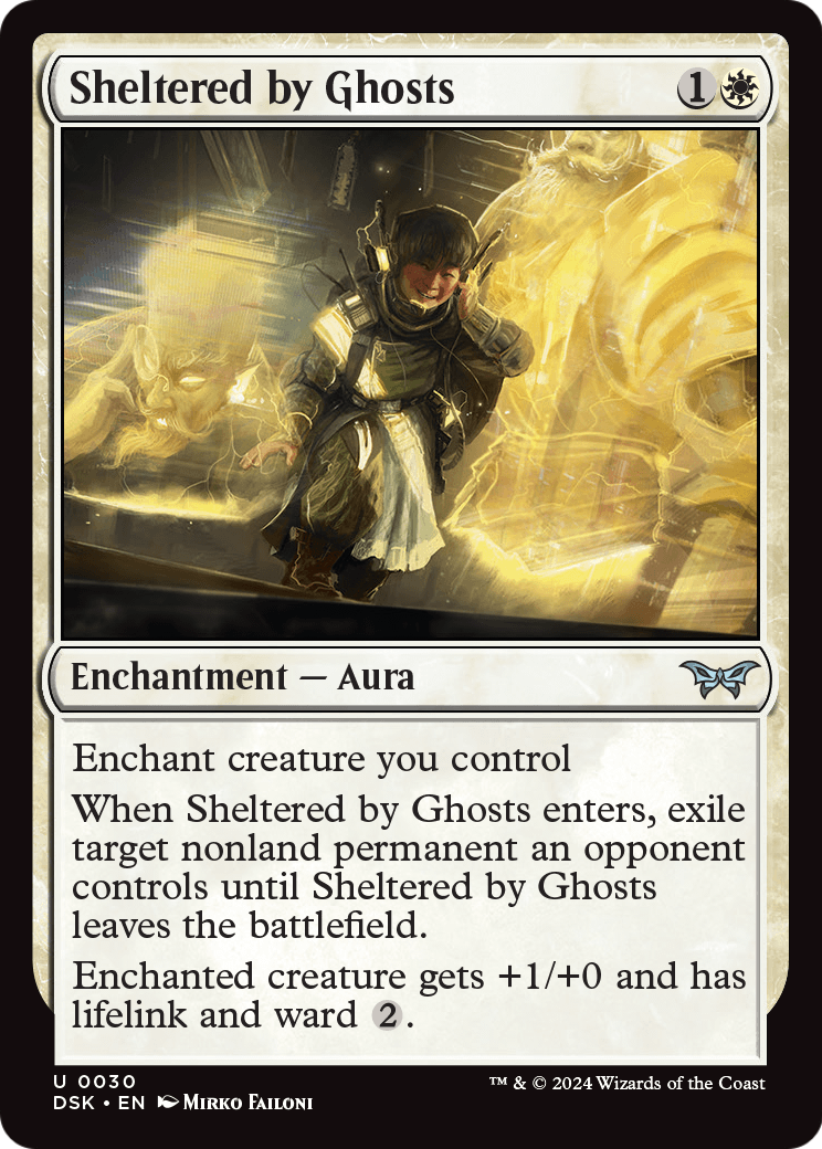Sheltered by Ghosts (DSK-030) [Duskmourn: House of Horror] Foil